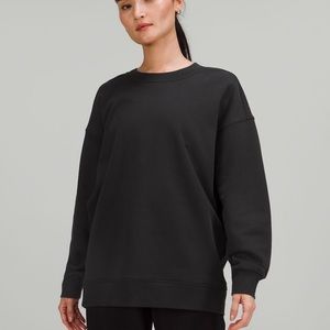 Lululemon Perfectly Oversized Crew - size 8 black